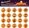 Make Pumpkin Face Stickers in 20 Designs, Halloween Stickers for Kids Halloween Party Favors Trick or Treat Party Supplies